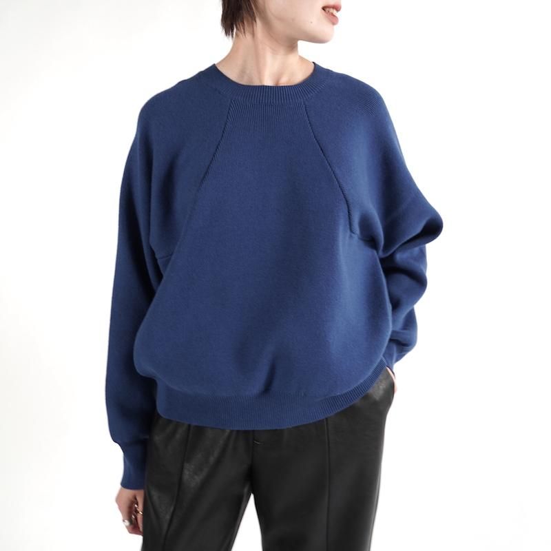 <img class='new_mark_img1' src='https://img.shop-pro.jp/img/new/icons6.gif' style='border:none;display:inline;margin:0px;padding:0px;width:auto;' />[RIM.ARK] ॢ Elastic touch basic knit(BLUE) 