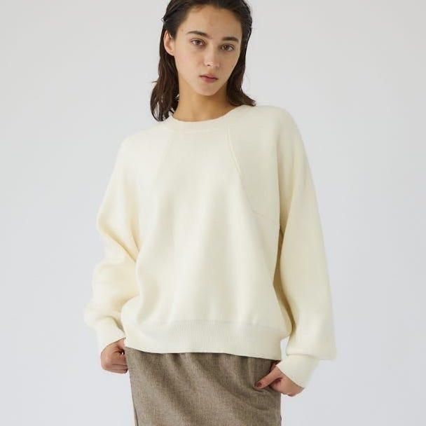 <img class='new_mark_img1' src='https://img.shop-pro.jp/img/new/icons6.gif' style='border:none;display:inline;margin:0px;padding:0px;width:auto;' />[RIM.ARK] ॢ Elastic touch basic knit(WHITE) 