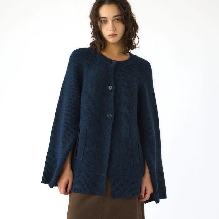 <img class='new_mark_img1' src='https://img.shop-pro.jp/img/new/icons6.gif' style='border:none;display:inline;margin:0px;padding:0px;width:auto;' />[RIM.ARK] ॢ Poncho like raglan knit C/D(D/BLUE) 