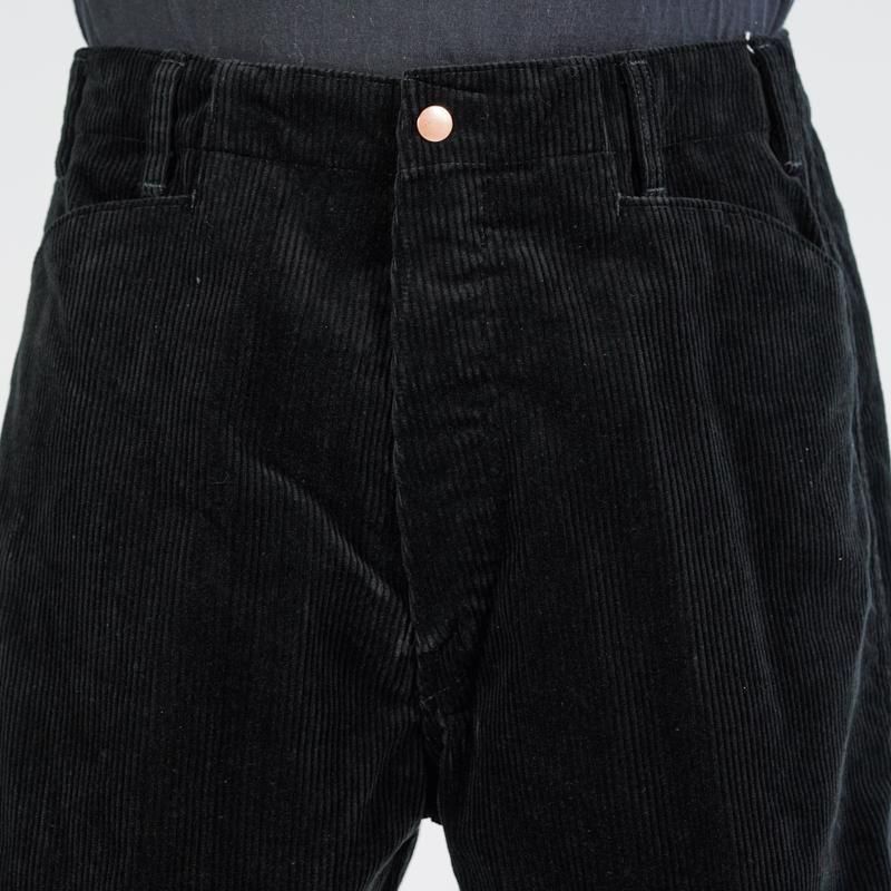 ⭐︎試着のみタグ付⭐︎comoli コーデュロイワークパンツ（black）サイズ1 ⭐︎試着のみタグ付⭐︎comoli コーデュロイワークパンツ（black