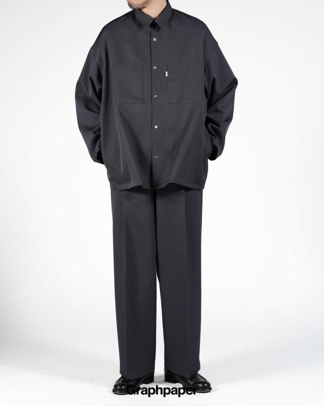 Graphpaper] グラフペーパー Scale Off Wool Wide Slacks | INS ONLINE