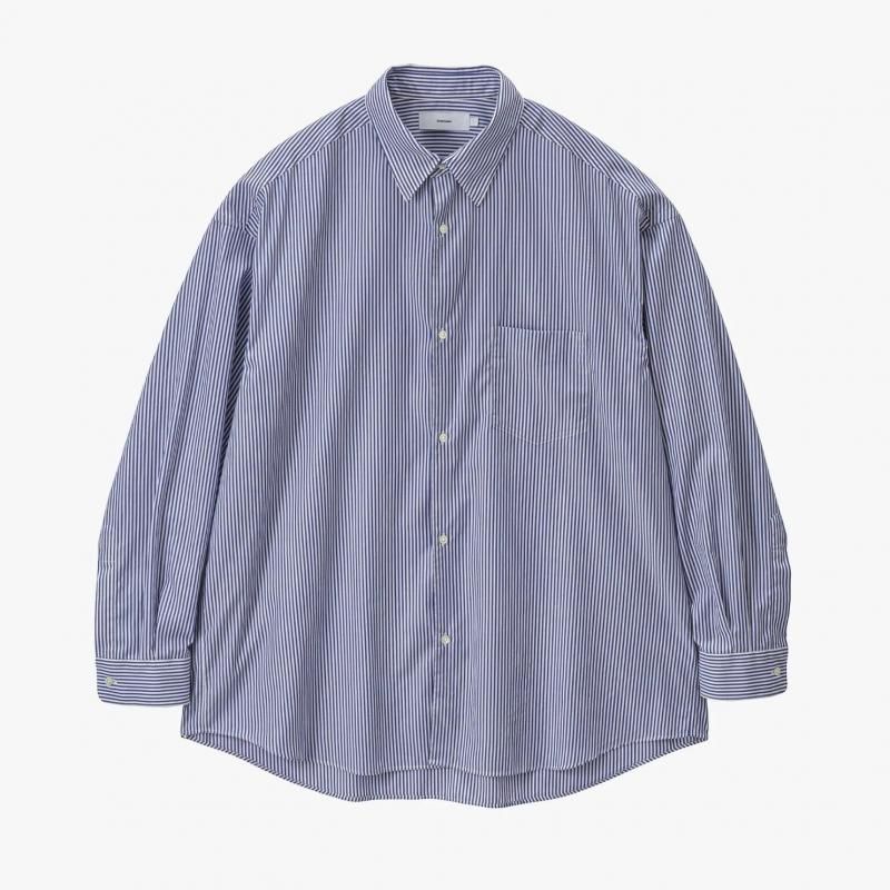 <img class='new_mark_img1' src='https://img.shop-pro.jp/img/new/icons8.gif' style='border:none;display:inline;margin:0px;padding:0px;width:auto;' />[Graphpaper] եڡѡ Broad Stripe L/S Oversized Regular Collar Shirt