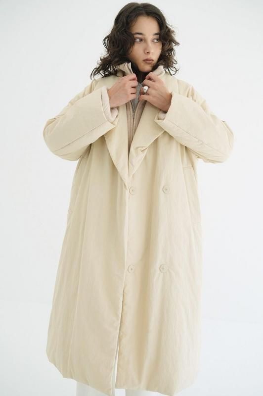 CLANE] クラネ COLOR DOWN CHESTER COAT(IVORY)