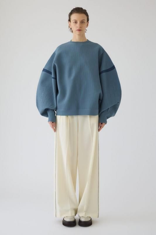 RIM.ARK] リムアーク Volume sleeve design knit tops(BLUE)
