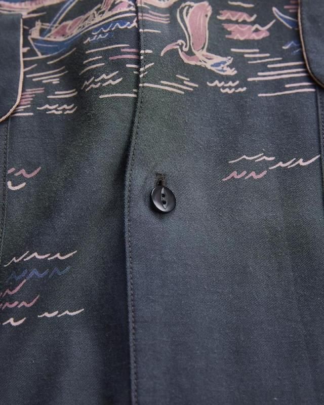 NICENESS] ナイスネス B.PALMER / PORT PRINT BOARD SHIRT | INS