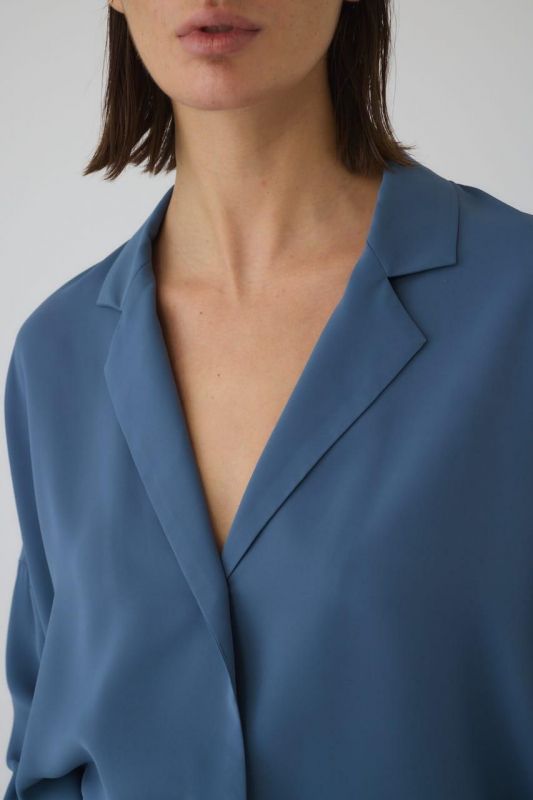 RIM.ARK] リムアーク Open collar relax SH(D/BLUE)