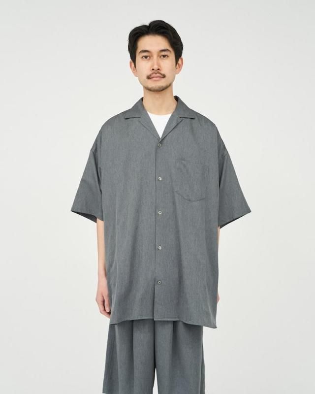 FreshService] フレッシュサービス COOLFIBER OPEN COLLAR S/S SHIRT