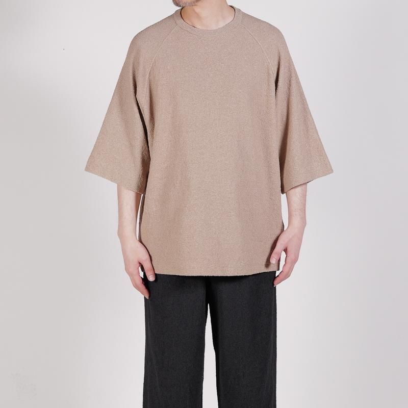 walenode] ウェルノード Paper boucle Raglan sleeve T | INS ONLINE