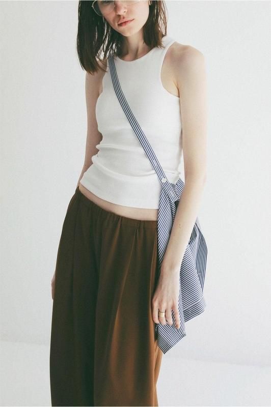 CLANE] クラネ HALF SLEEVE HUGE SHIRTS(STRIPE)