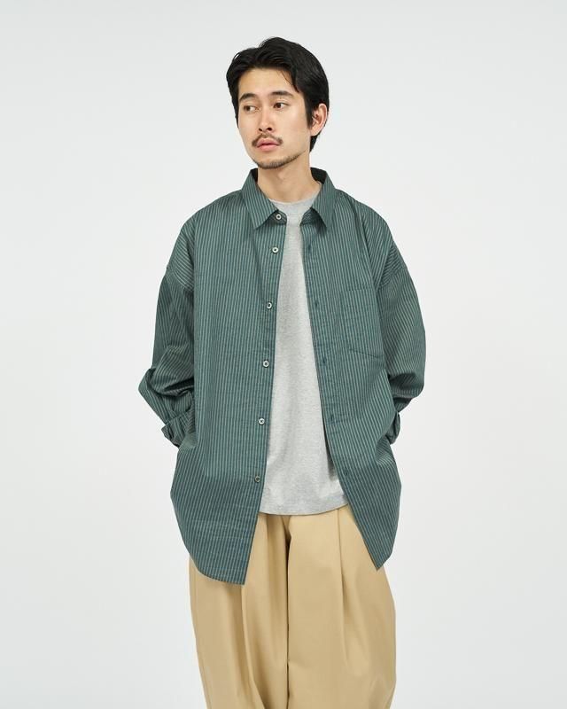 FreshService] フレッシュサービス HRAFTeX L/S STRIPE SHIRT | INS