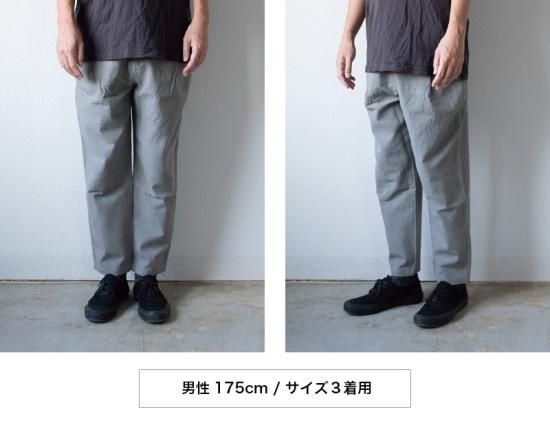 yohaku 余白 遠州織物 テーパードパンツ サイズ3 楽天市場】yohaku（余白） 備後節織 テーパードパンツ 濃紺×墨