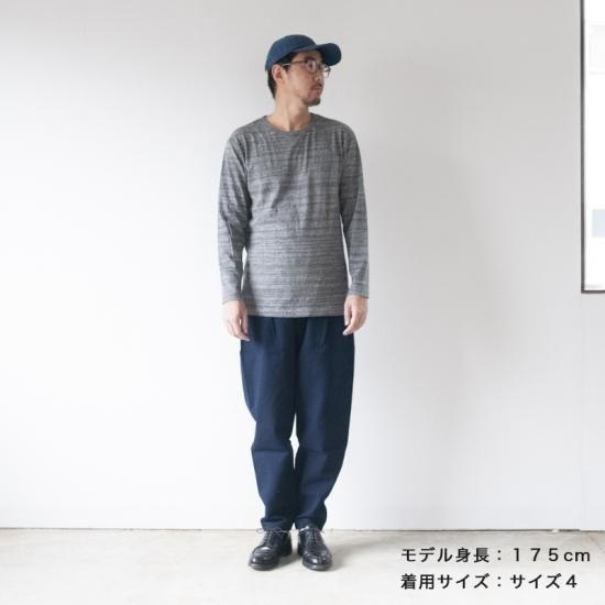 備後節織 テーパードパンツ 1st.model 濃紺（厚地） - yohakuの