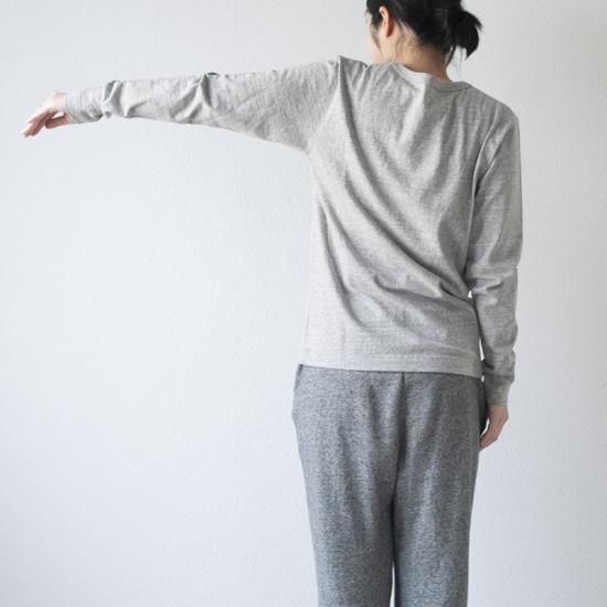 HANMO ロングスリーブTシャツ 杢グレー - yohakuの公式通販サイトです