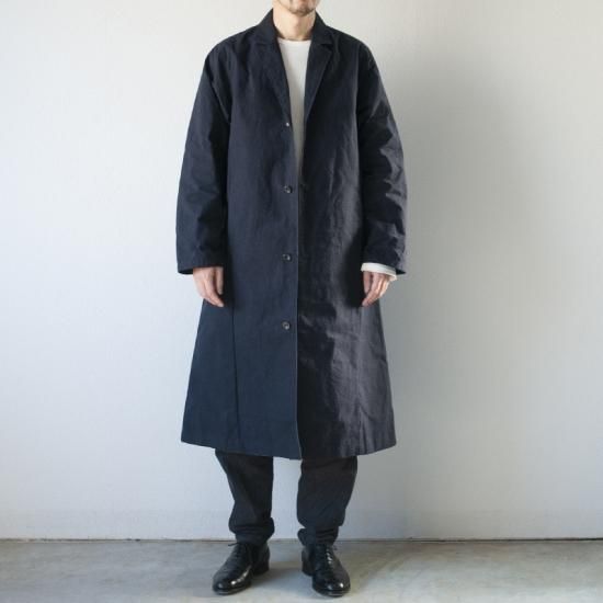 バフクロス ロングジャケット ブラックネイビー - yohakuの公式通販
