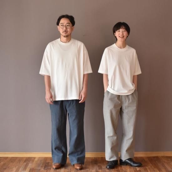 備後節織 ストレートパンツ 中紺（普通地） - yohakuの公式通販サイトです