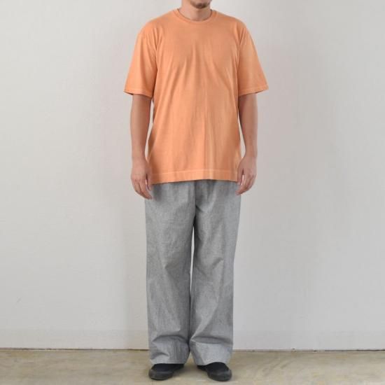 遠州織物 綿麻ストレートパンツ 杢グレー size3.4 - yohakuの