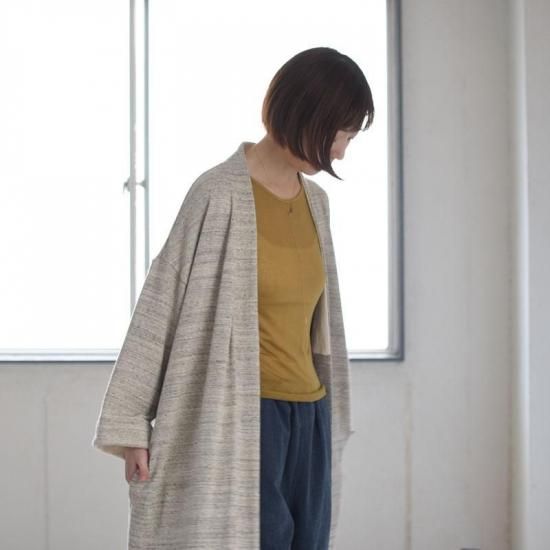 緑綿ガーゼ微起毛 ロングカーディガン - yohakuの公式通販サイトです