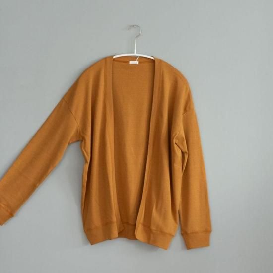 ラフィーコンパクト カーディガン マスタード - yohakuの公式通販