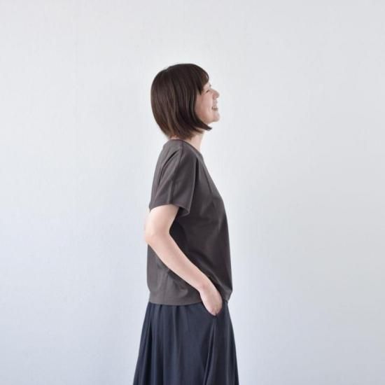 SUVIN GOLD ドルマンスリーブTシャツ チャコール - yohakuの公式