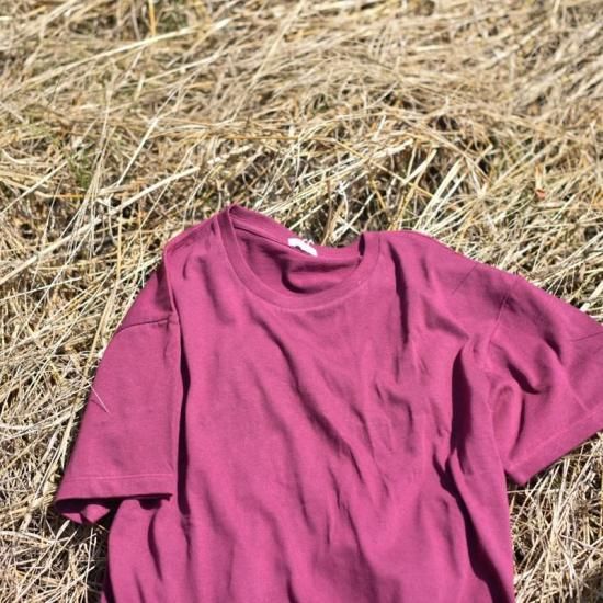 種から作ったTシャツ red leaf （ボルドー）限定色 - yohakuの公式通販