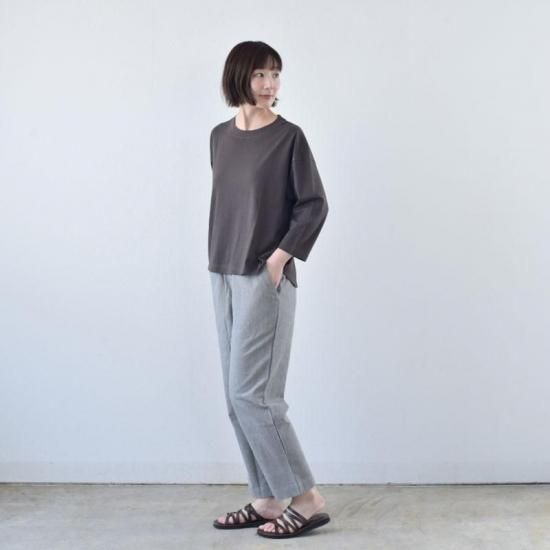 備後節織 ストレートパンツ 大名縞（墨）（普通地） - yohakuの公式