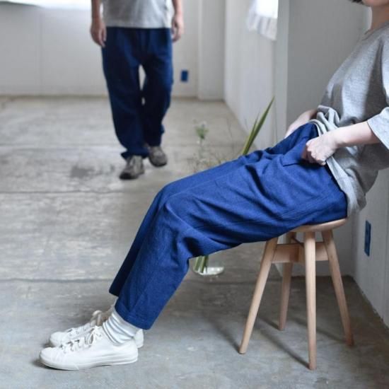 備後節織 テーパードパンツ 2nd.model 風合藍（厚地） - yohakuの公式