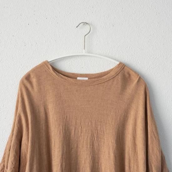 オーガニックカラードコットン ガーゼ ドルマンプルオーバー fox