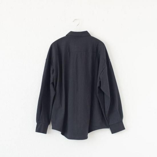 種から作ったオーバーサイズシャツ stone（チャコール）限定色