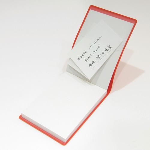 A7カバー付メモ (黒) - 人気のオリジナルノベルティグッズの制作