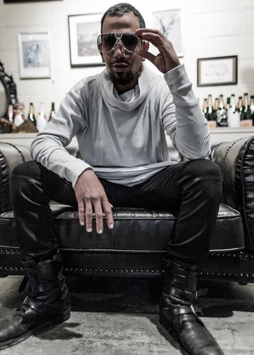 Cedric Jacquemyn ペイント加工ロングカットソー CEDRIC JACQUEMYN. Long Padded Coat. JA78/ FA191. Black « GULLAM