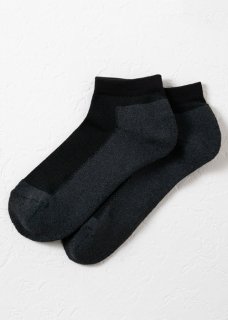 <img class='new_mark_img1' src='https://img.shop-pro.jp/img/new/icons14.gif' style='border:none;display:inline;margin:0px;padding:0px;width:auto;' />Silk&Japanesepaper Deodorize Sneaker Socks - Gray×Black