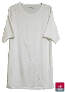 <img class='new_mark_img1' src='https://img.shop-pro.jp/img/new/icons14.gif' style='border:none;display:inline;margin:0px;padding:0px;width:auto;' />Slash Cut Outlast Short Sleeve Cut&Sewn - White