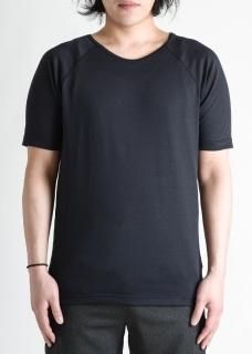 <img class='new_mark_img1' src='https://img.shop-pro.jp/img/new/icons14.gif' style='border:none;display:inline;margin:0px;padding:0px;width:auto;' />Zero Japanesepaper Short Raglan Sleeve T-shirt - Black