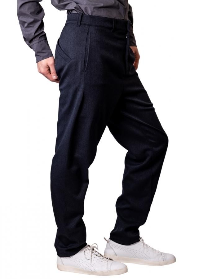 i-Pants-アイパンツ-】バイオセンサー生地使用 ウォッシャブル ノータック ストライプ スラックス リッケンバッカー 春夏  1337408652（Ｃ．グレー） | はるやま公式通販