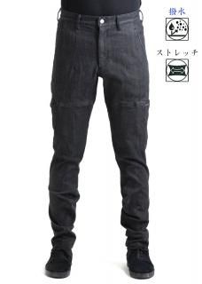 <img class='new_mark_img1' src='https://img.shop-pro.jp/img/new/icons14.gif' style='border:none;display:inline;margin:0px;padding:0px;width:auto;' />Zero Water-repellent Super Stretch 6Pocket Denim Pants - Black