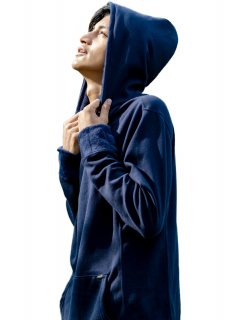 <img class='new_mark_img1' src='https://img.shop-pro.jp/img/new/icons14.gif' style='border:none;display:inline;margin:0px;padding:0px;width:auto;' />Mouton Jersey Stretch Hoodie - Navy