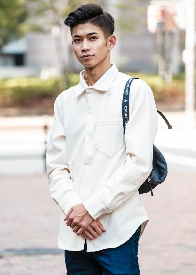 2WAYストレッチ裏起毛プルオーバー長袖シャツ【吸湿発熱/保温