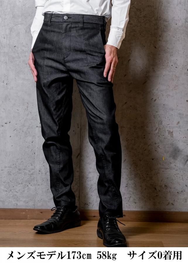 ゼロクールストレッチデニムスラックス - 黒 ゼロクールストレッチデニムスラックス - 黒