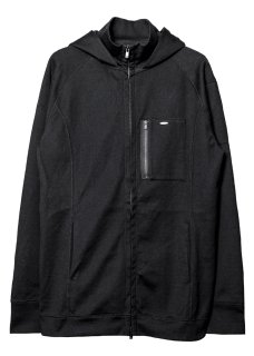 <img class='new_mark_img1' src='https://img.shop-pro.jp/img/new/icons14.gif' style='border:none;display:inline;margin:0px;padding:0px;width:auto;' />Zero Water-repellent Organic Cotton Stretch Anorak Hoodie - Black