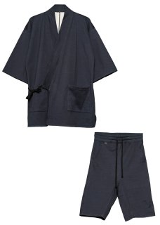 <img class='new_mark_img1' src='https://img.shop-pro.jp/img/new/icons14.gif' style='border:none;display:inline;margin:0px;padding:0px;width:auto;' />Zero Water-repellent Organic Cotton Stretch Monk WearTops&Bottoms - Charcoal