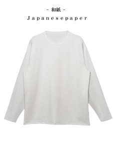 <img class='new_mark_img1' src='https://img.shop-pro.jp/img/new/icons14.gif' style='border:none;display:inline;margin:0px;padding:0px;width:auto;' />Zero Super Stretch Japanesepaper Long T-Shirt - Gray