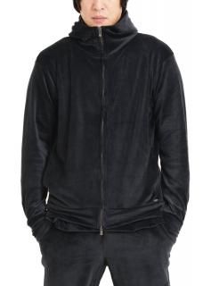 <img class='new_mark_img1' src='https://img.shop-pro.jp/img/new/icons14.gif' style='border:none;display:inline;margin:0px;padding:0px;width:auto;' />Zero Super Stretch Velour High Neck Zip Hoodie - Black