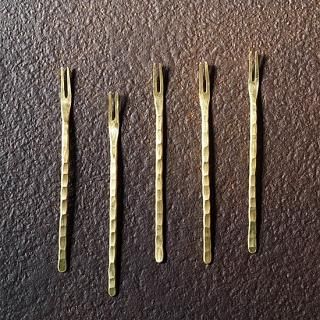 水野正美　デザートスプーン（真鍮） 水野正美 デザートスプーン（真鍮） 水野正美 デザートスプーン（真鍮