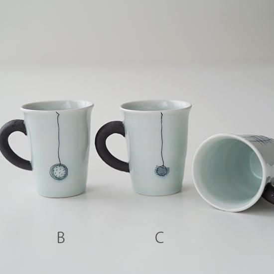 りさとみん コア熊マグカップ モノクロ