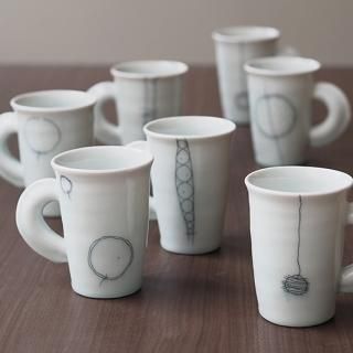 渡辺志野　カップ 陶芸作家渡辺志野コーヒーカップ