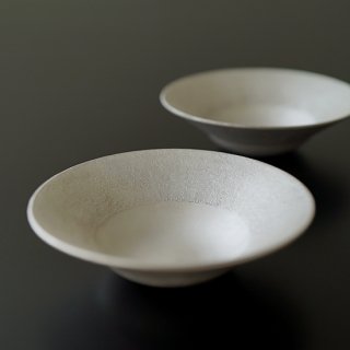 銀彩 / 刷毛目銀彩　リム鉢