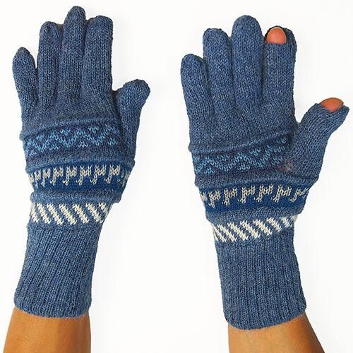 アルパカ100％手袋GU5 FSM726 - Nazca Design ナスカデザイン
