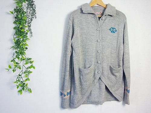 ベビーアルパカ100%グレー カーディガン 長袖 メンズ ベビーアルパカ ベーシックカーディガン（Vネック） 全4