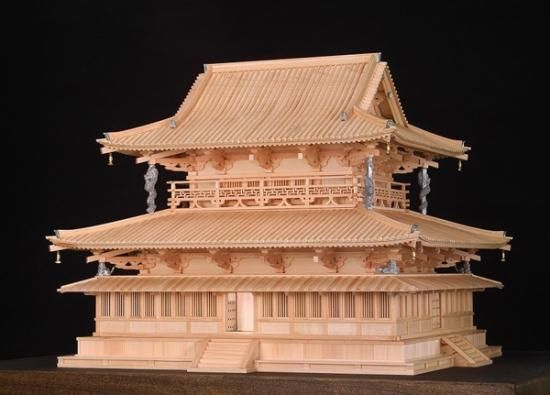 レア 法隆寺 金堂 1150 フジミ国宝建築シリーズNo.59ゴールド