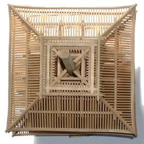 1/40法隆寺五重塔構造モデル - 小林工芸 1/40法隆寺五重塔構造モデル - 小林工芸